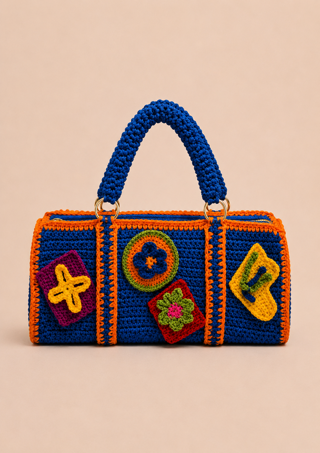 Color Pop Crochet Duffel