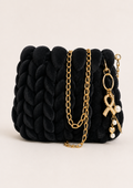 Midnight Luxe Plush Chain Bag